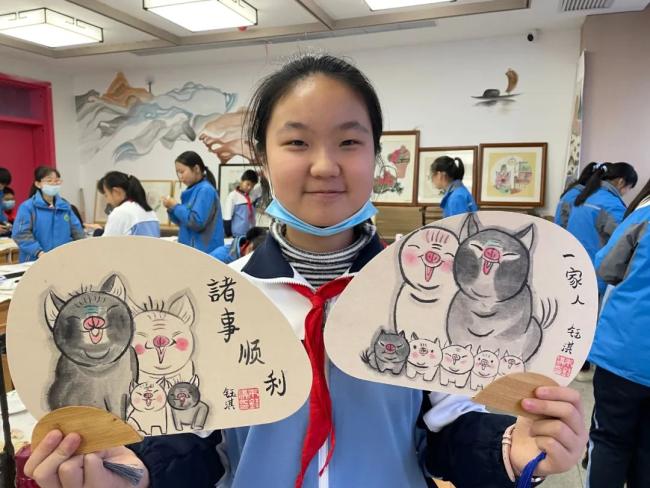 &mdash;西安经开第一学校开展中国画社团活动